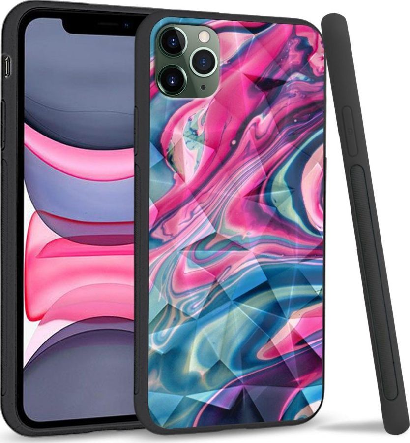 Super Fashion Etui na telefon Apple Iphone 11 Pro Crystal Case Liquid Abstract 1