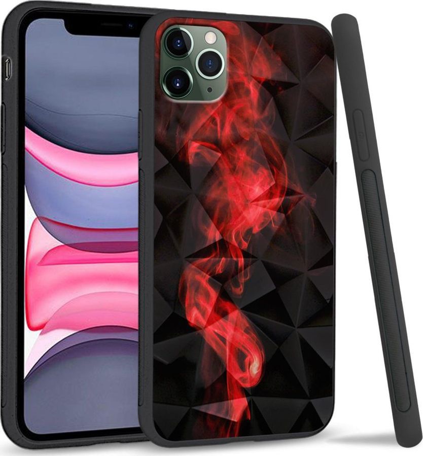 Super Fashion Etui na telefon Apple Iphone 11 Pro Crystal Case Red smoke 1