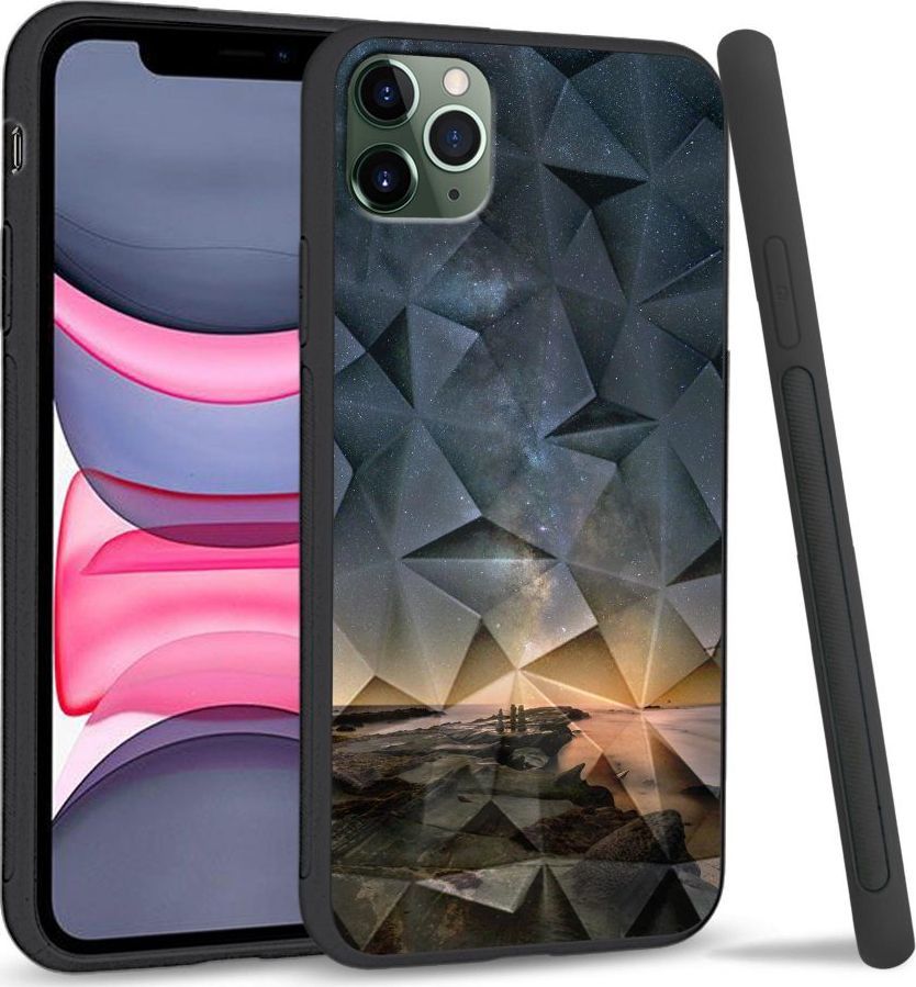 Super Fashion Etui na telefon Apple Iphone 11 Pro Crystal Case Stary night rocks 1