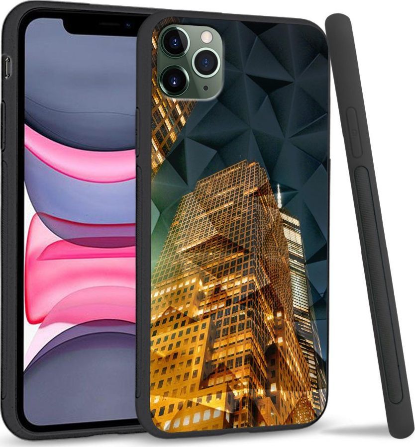 Super Fashion Etui na telefon Apple Iphone 11 Pro Crystal Case Night building 1