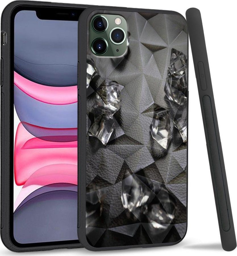 Super Fashion Etui na telefon Apple Iphone 11 Pro Max Crystal Pokrowiec Glass Cube 1