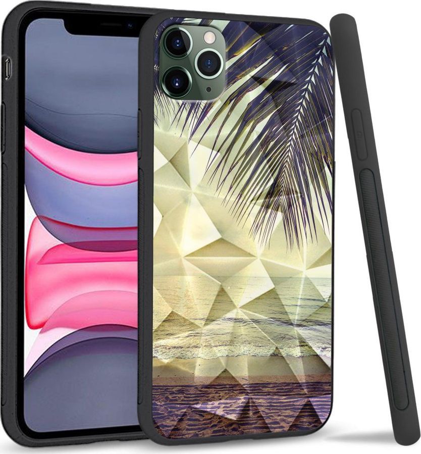 Super Fashion Etui na telefon Apple Iphone 11 Pro Max Crystal Pokrowiec Beach side 1
