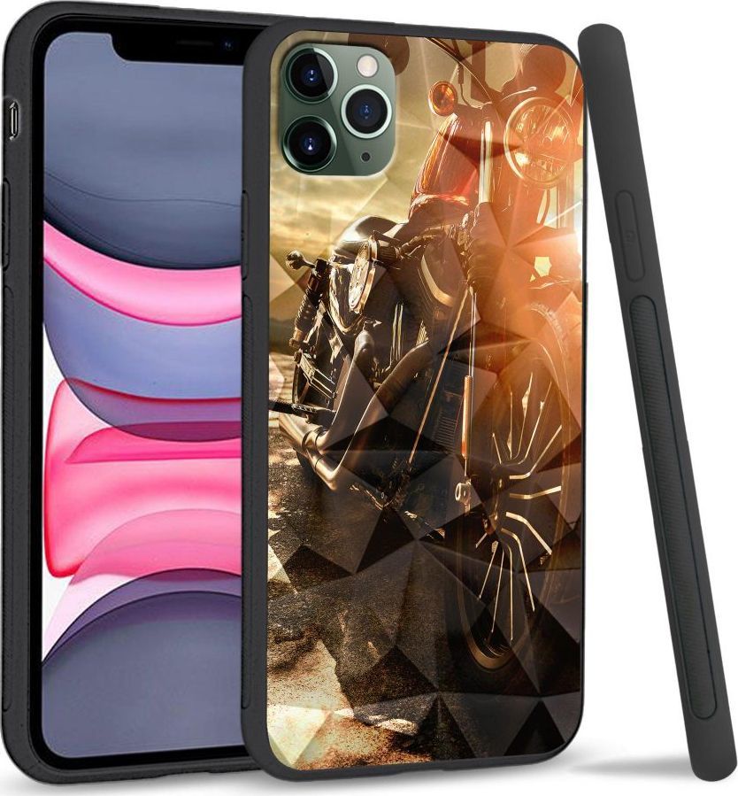 Super Fashion Etui na telefon Apple Iphone 11 Pro Max Crystal Pokrowiec Harley Davidson 1