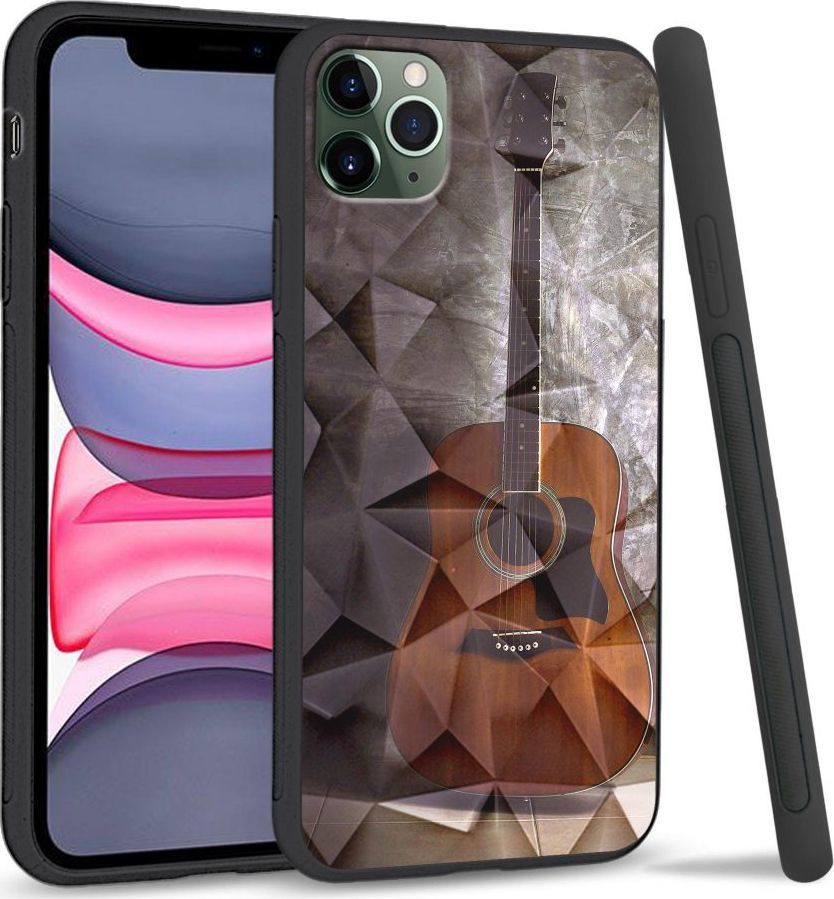Super Fashion Etui na telefon Apple Iphone 11 Pro Max Crystal Pokrowiec Guitar 1