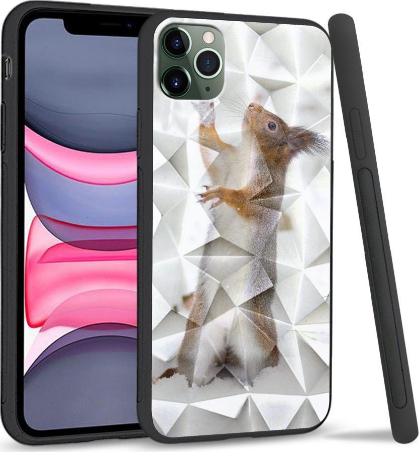 Super Fashion Etui na telefon Apple Iphone 11 Pro Max Crystal Pokrowiec Snow squirrel 1