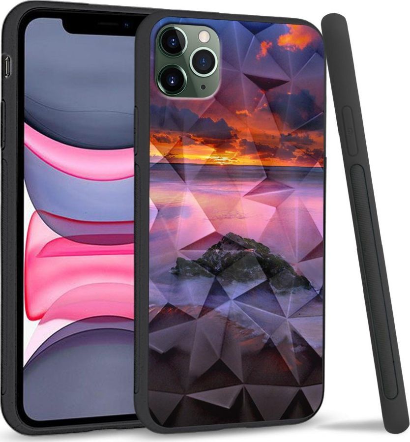 Super Fashion Etui na telefon Apple Iphone 11 Pro Max Crystal Pokrowiec Sunset beach 1