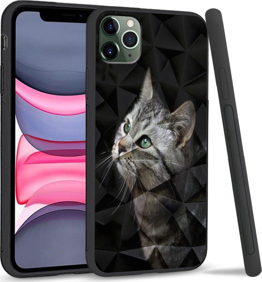 Super Fashion Etui na telefon Apple Iphone 11 Pro Max Crystal Pokrowiec My kitty friend 1