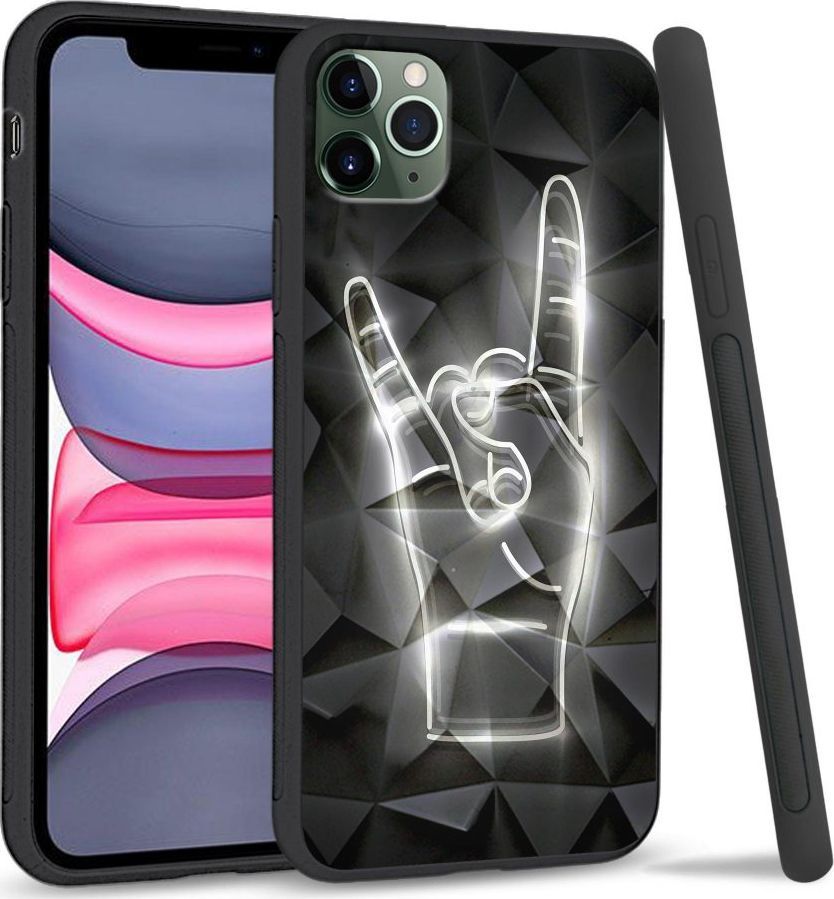 Super Fashion Etui na telefon Apple Iphone 11 Pro Max Crystal Pokrowiec We Rock 1
