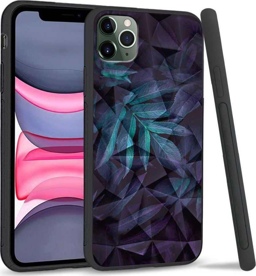 Super Fashion Etui na telefon Apple Iphone 11 Pro Max Crystal Pokrowiec Night leaves 1