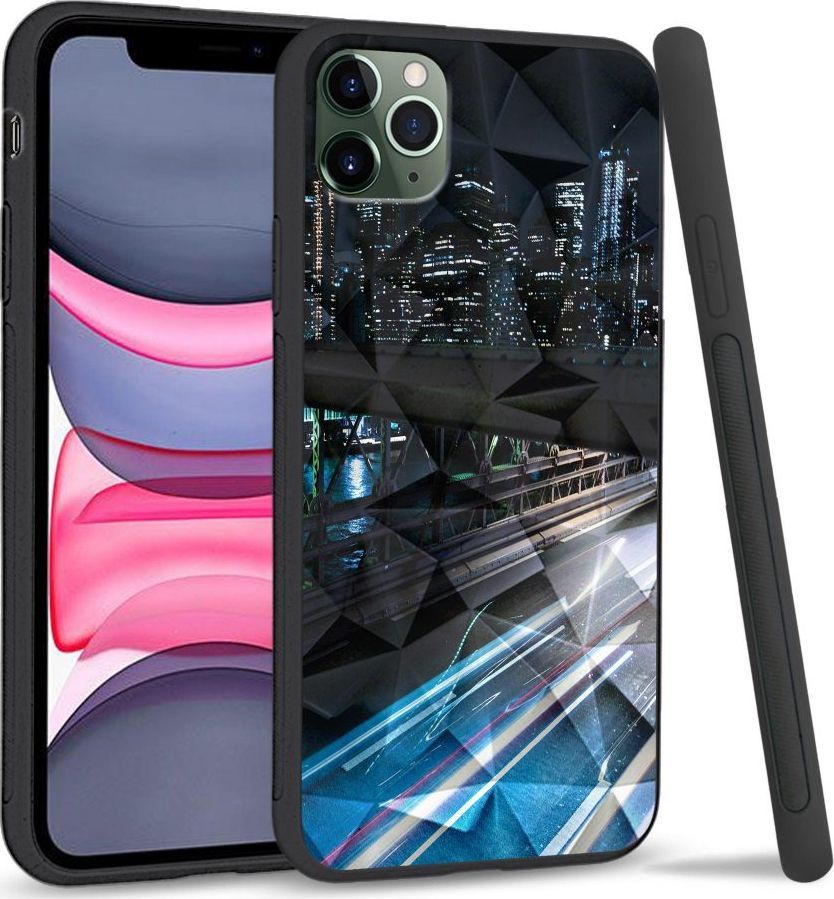 Super Fashion Etui na telefon Apple Iphone 11 Pro Max Crystal Pokrowiec Cityscape 1