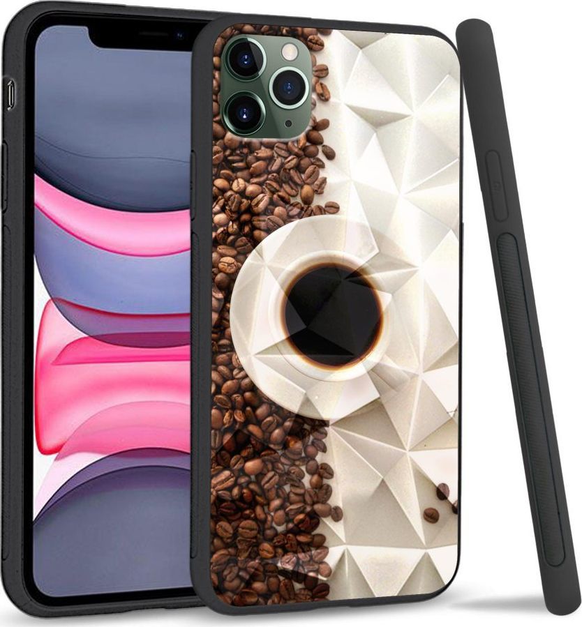 Super Fashion Etui na telefon Apple Iphone 11 Pro Max Crystal Pokrowiec Coffee Cup 1