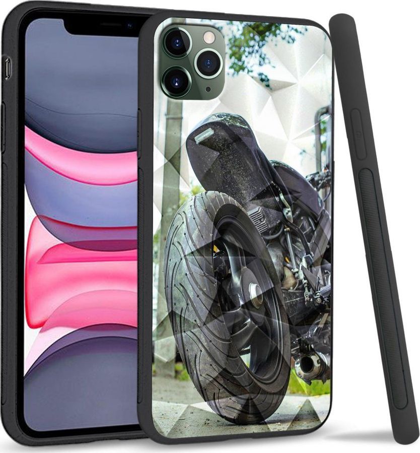 Super Fashion Etui na telefon Apple Iphone 11 Pro Max Crystal Pokrowiec Bike Tyre 1