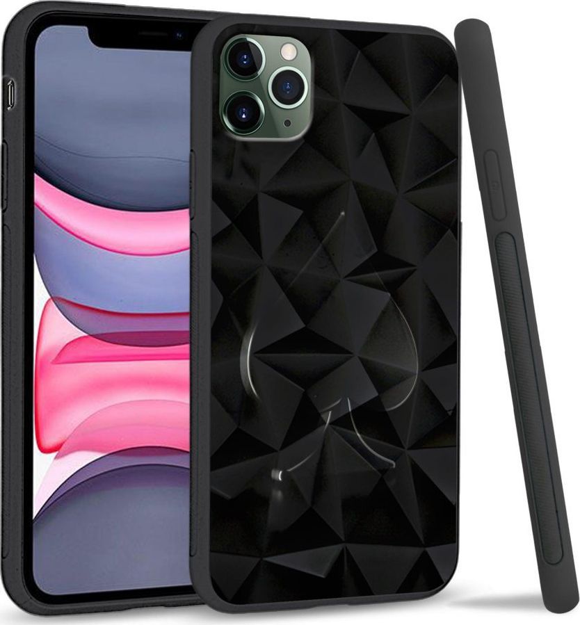 Super Fashion Etui na telefon Apple Iphone 11 Pro Max Crystal Pokrowiec Black spade 1