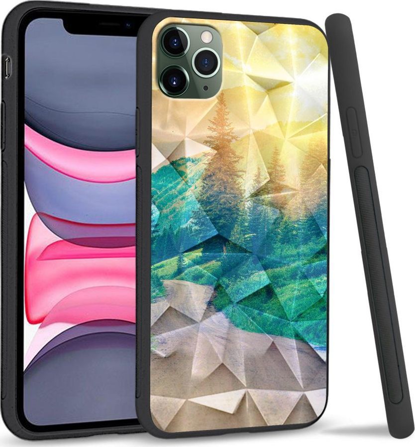 Super Fashion Etui na telefon Apple Iphone 11 Pro Max Crystal Pokrowiec Village roads 1