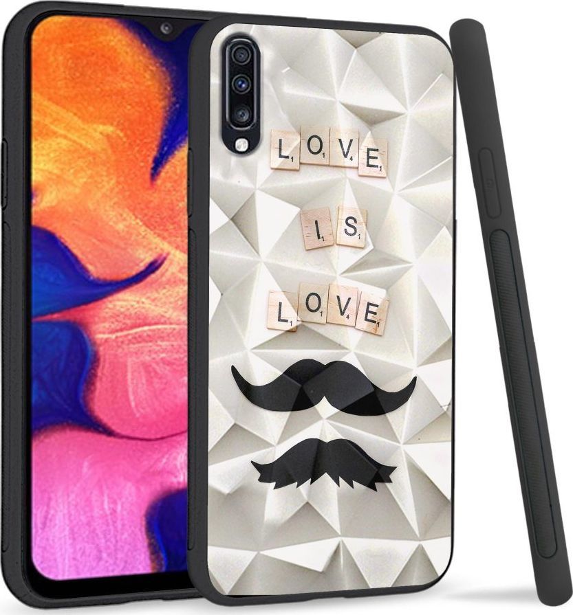 Super Fashion Etui na telefon Samsung Galaxy A70 Crystal Case Love is love 1