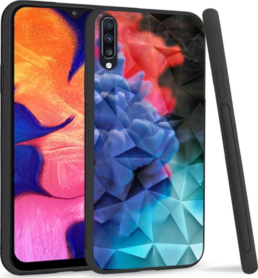 Super Fashion Etui na telefon Samsung Galaxy A70 Crystal Case Water color 1