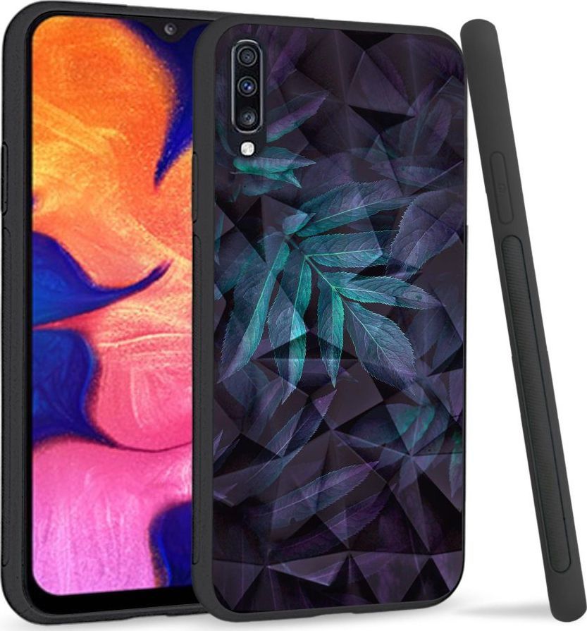 Super Fashion Etui na telefon Samsung Galaxy A70 Crystal Case Night leaves 1