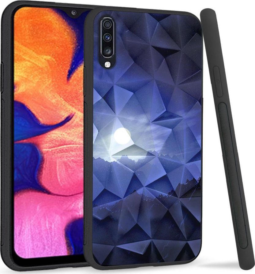 Super Fashion Etui na telefon Samsung Galaxy A70 Crystal Case Blue night 1