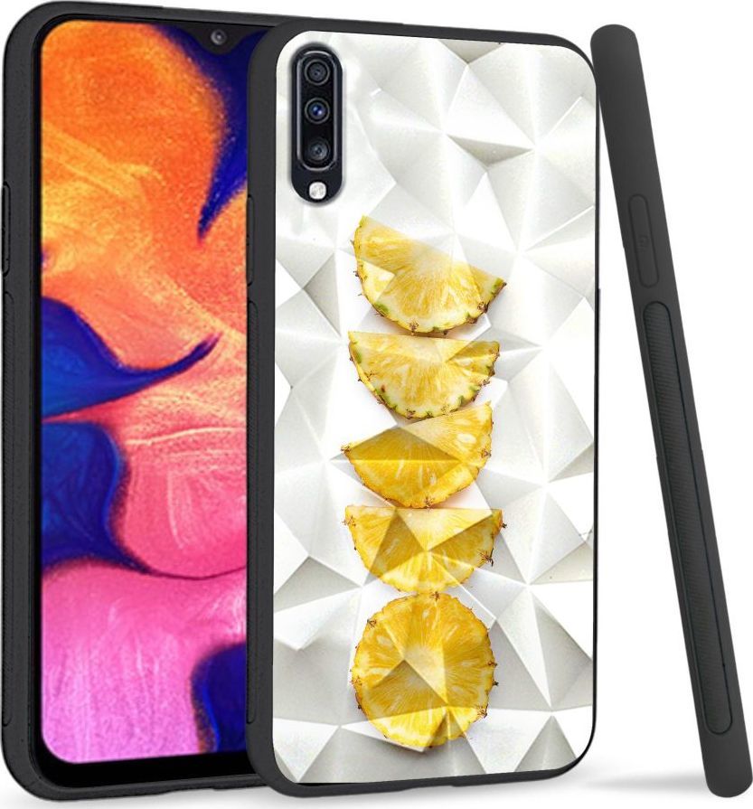 Super Fashion Etui na telefon Samsung Galaxy A70 Crystal Case Pineapple pieces 1