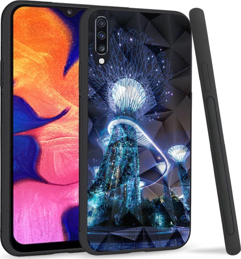 Super Fashion Etui na telefon Samsung Galaxy A70 Crystal Case Architectural Marvel 1