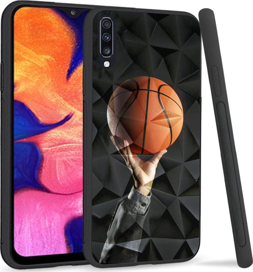 Super Fashion Etui na telefon Samsung Galaxy A70 Crystal Case Basketball 1