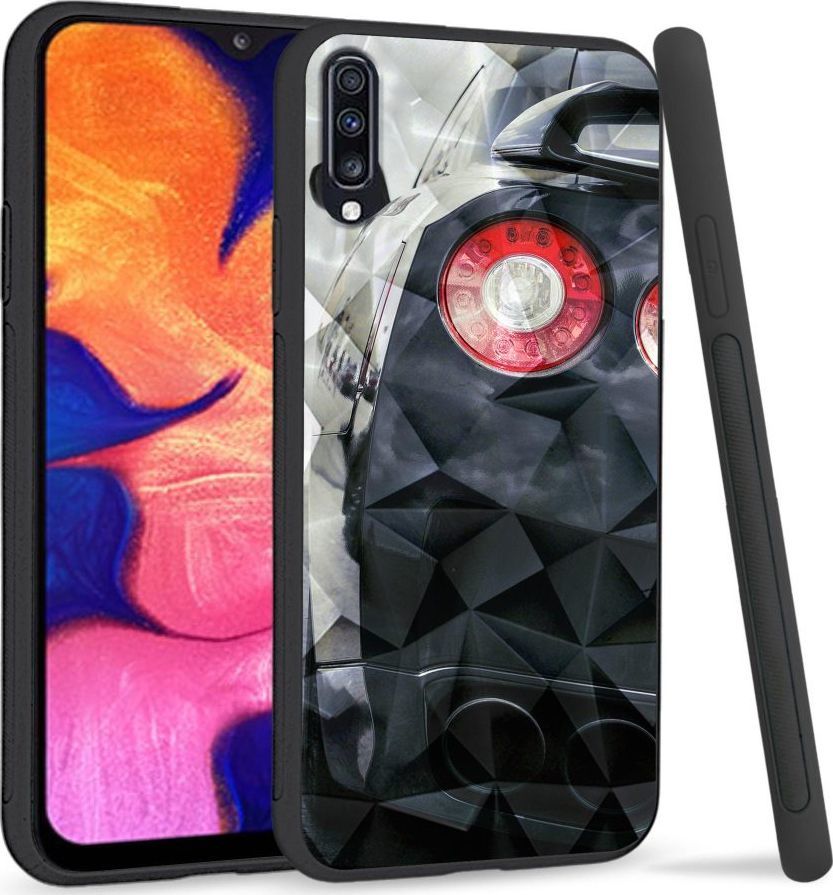 Super Fashion Etui na telefon Samsung Galaxy A70 Crystal Case Tailights 1