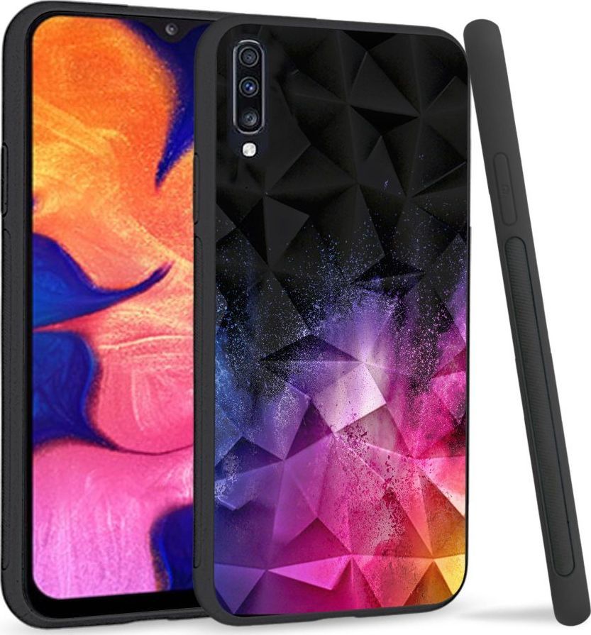 Super Fashion Etui na telefon Samsung Galaxy A70 Crystal Case Splash Colors 1