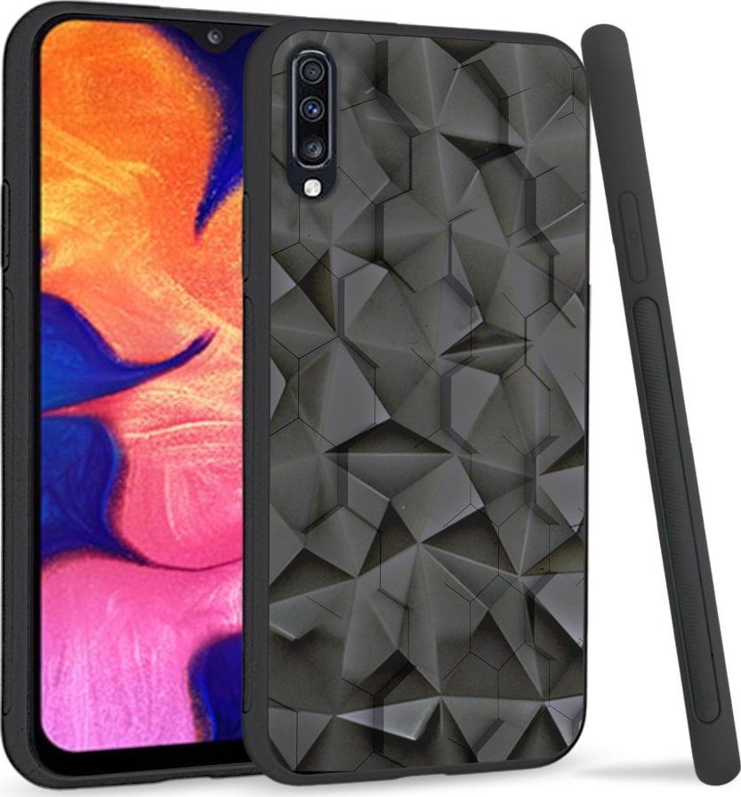 Super Fashion Etui na telefon Samsung Galaxy A70 Crystal Case Honeycomb Pattern 1
