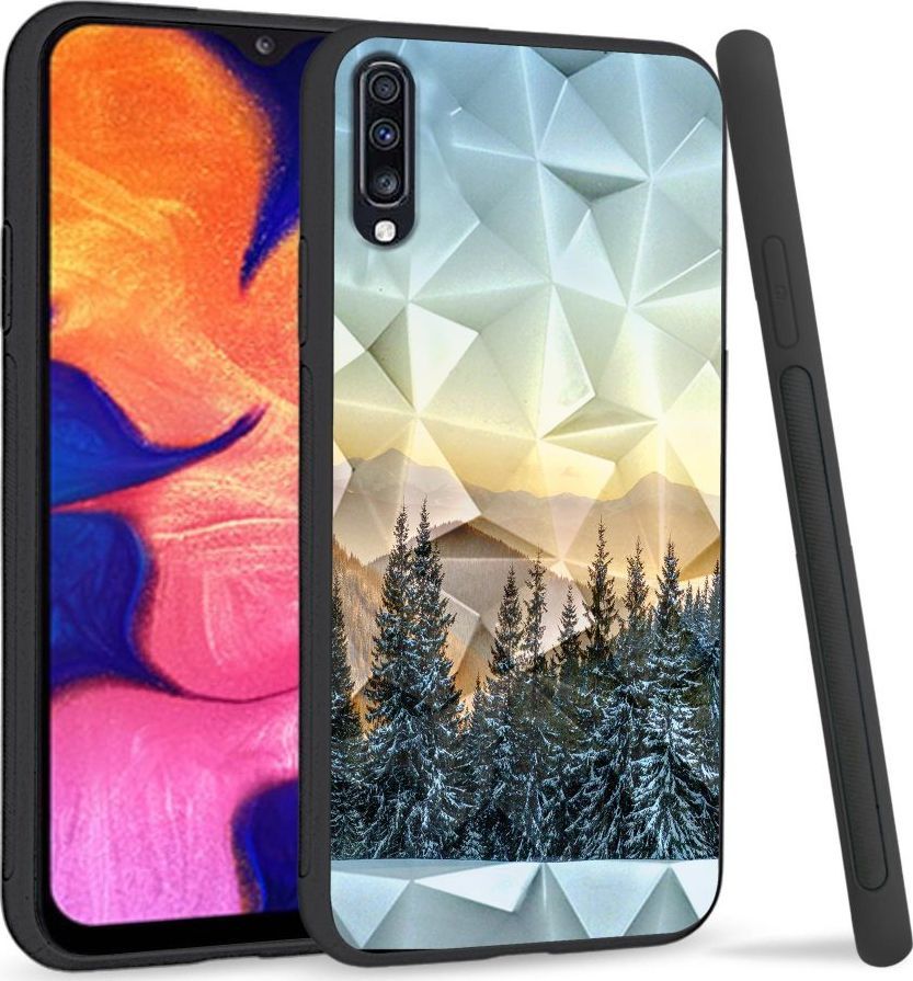 Super Fashion Etui na telefon Samsung Galaxy A70 Crystal Case Cool Winter 1