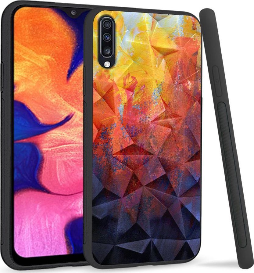 Super Fashion Etui na telefon Samsung Galaxy A70 Crystal Case Pastel Painting 1