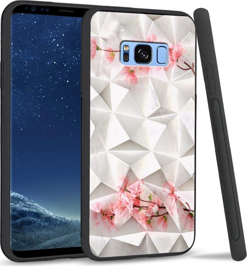 Super Fashion Etui na telefon Samsung Galaxy S8 Crystal Case Due flowers 1