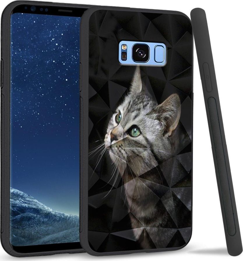 Super Fashion Etui na telefon Samsung Galaxy S8 Crystal Case My kitty friend 1