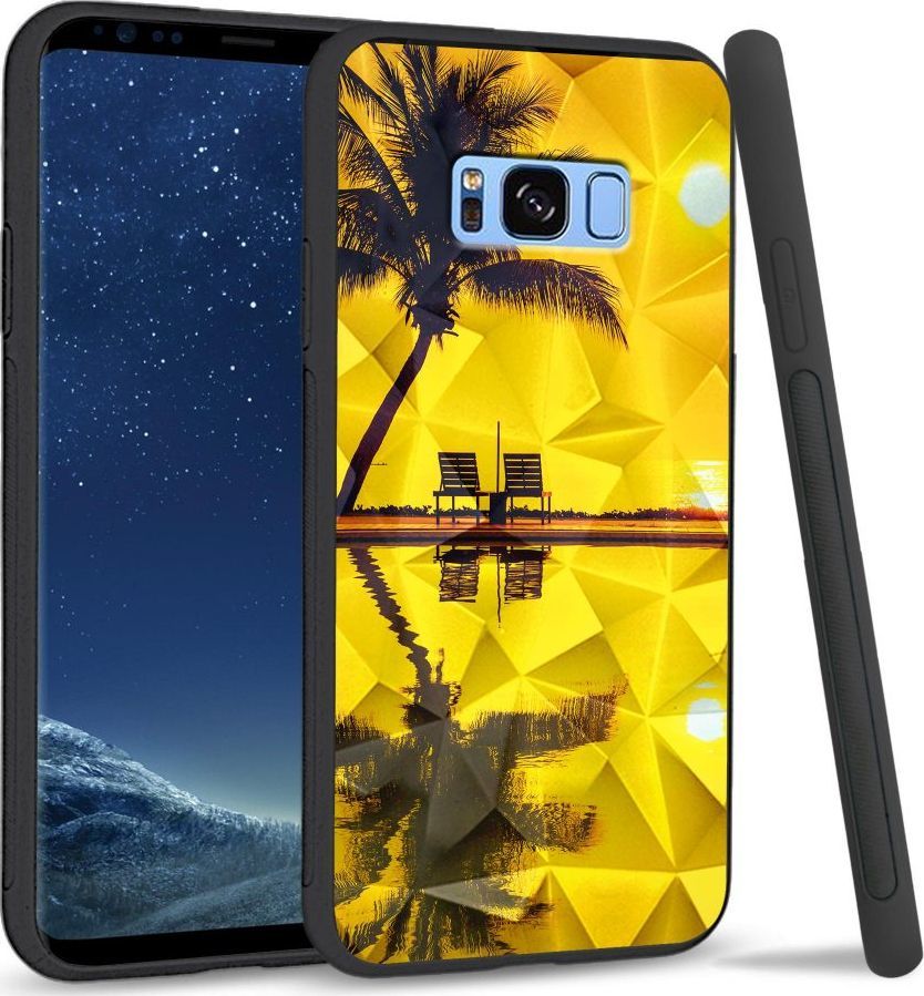 Super Fashion Etui na telefon Samsung Galaxy S8 Crystal Case Yellow sunset 1