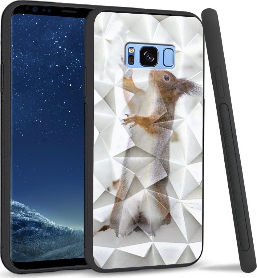 Super Fashion Etui na telefon Samsung Galaxy S8 Crystal Case Snow squirrel 1