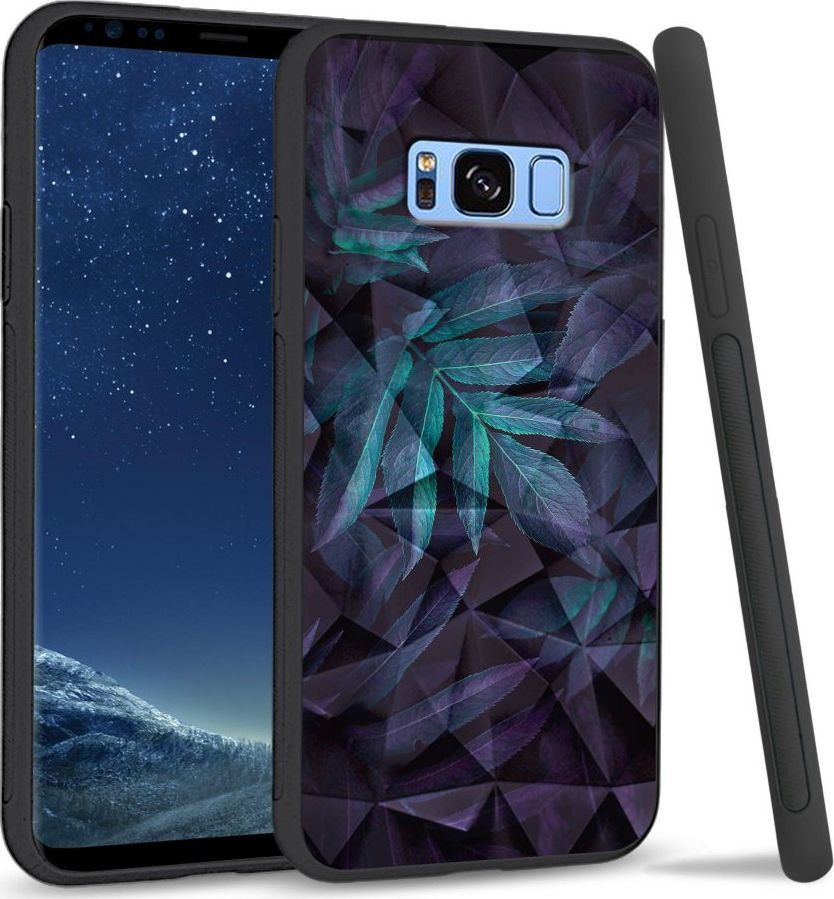 Super Fashion Etui na telefon Samsung Galaxy S8 Crystal Case Night leaves 1