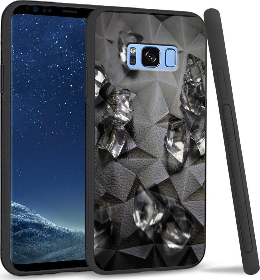 Super Fashion Etui na telefon Samsung Galaxy S8 Crystal Case Glass Cube 1
