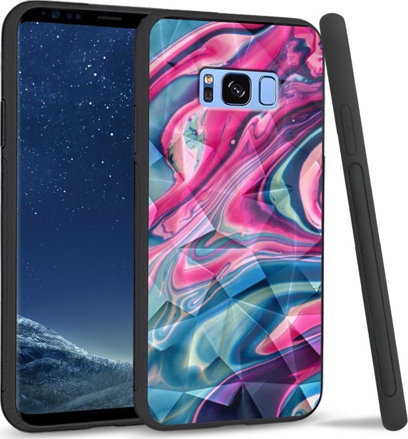 Super Fashion Etui na telefon Samsung Galaxy S8 Crystal Case Liquid Abstract 1