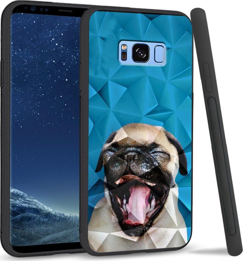 Super Fashion Etui na telefon Samsung Galaxy S8 Crystal Case Pug 1