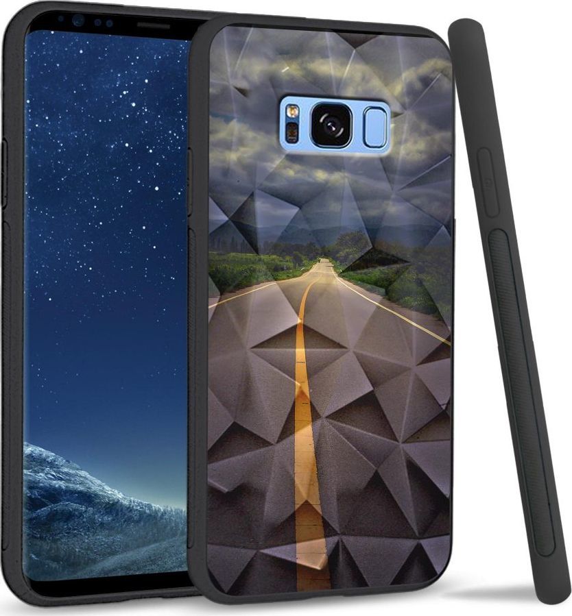 Super Fashion Etui na telefon Samsung Galaxy S8 Crystal Case Road to Heaven 1