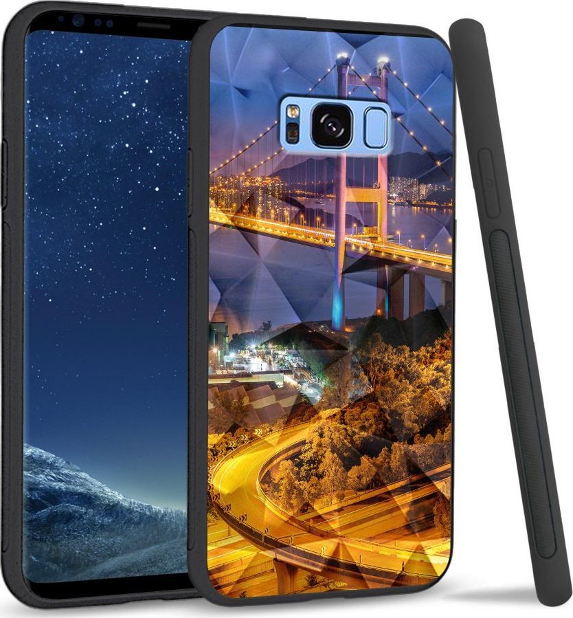 Super Fashion Etui na telefon Samsung Galaxy S8 Crystal Case Bridges 1