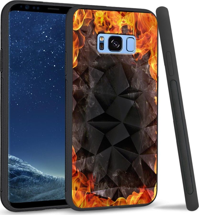 Super Fashion Etui na telefon Samsung Galaxy S8 Crystal Case Hot Fire 1