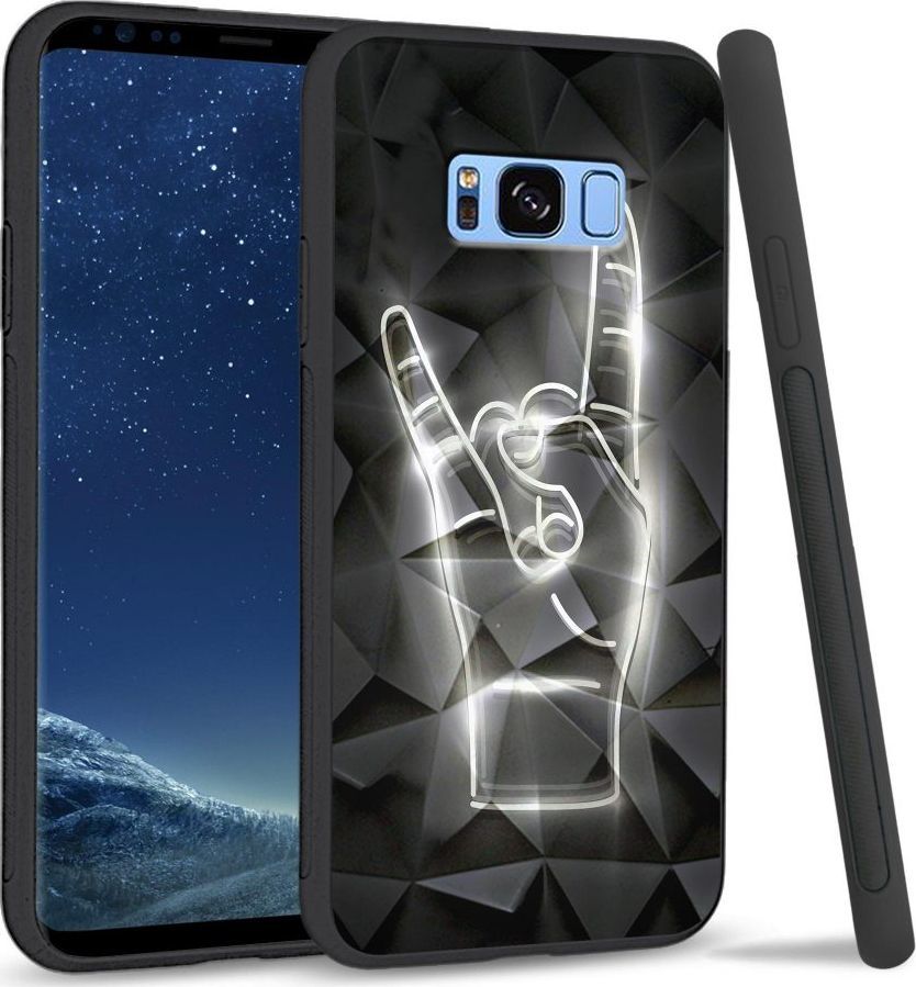 Super Fashion Etui na telefon Samsung Galaxy S8 Crystal Case We Rock 1