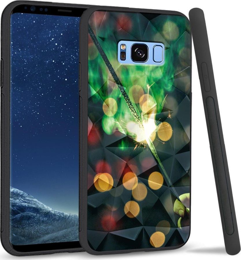 Super Fashion Etui na telefon Samsung Galaxy S8 Crystal Case Firework 1