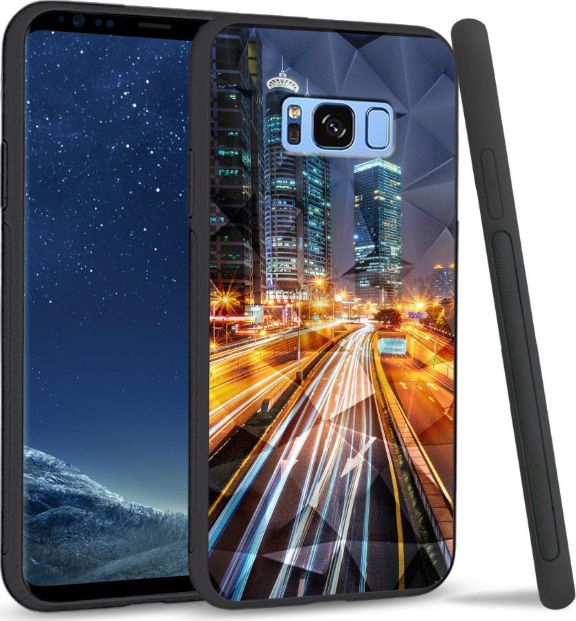 Super Fashion Etui na telefon Samsung Galaxy S8 Crystal Case Night City 1