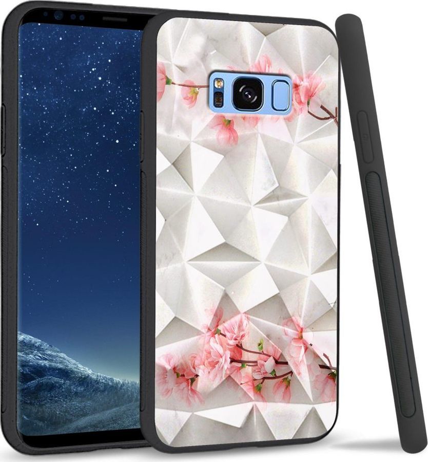 Super Fashion Etui na telefon Samsung Galaxy S8 Plus Crystal Case Due flowers 1