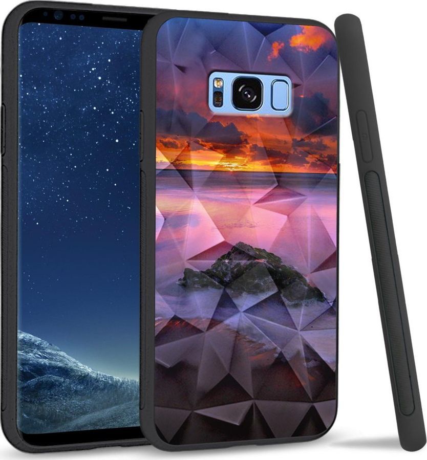Super Fashion Etui na telefon Samsung Galaxy S8 Plus Crystal Case Sunset beach 1