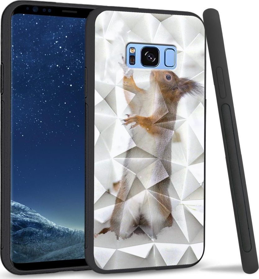 Super Fashion Etui na telefon Samsung Galaxy S8 Plus Crystal Case Snow squirrel 1