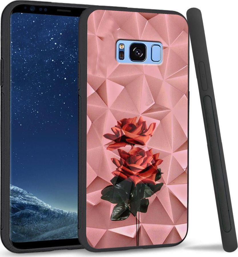 Super Fashion Etui na telefon Samsung Galaxy S8 Plus Crystal Case Rose love 1
