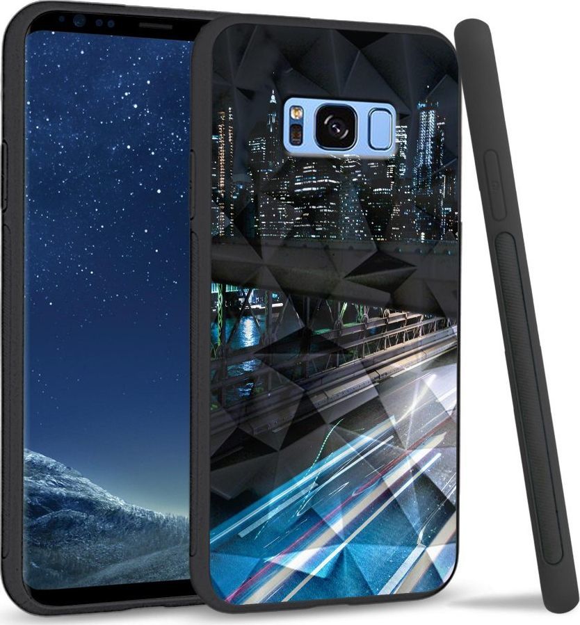 Super Fashion Etui na telefon Samsung Galaxy S8 Plus Crystal Case Cityscape 1