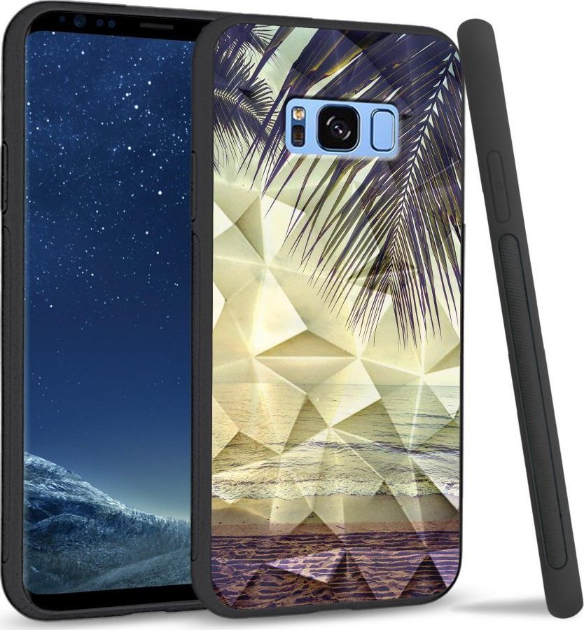 Super Fashion Etui na telefon Samsung Galaxy S8 Plus Crystal Case Beach side 1